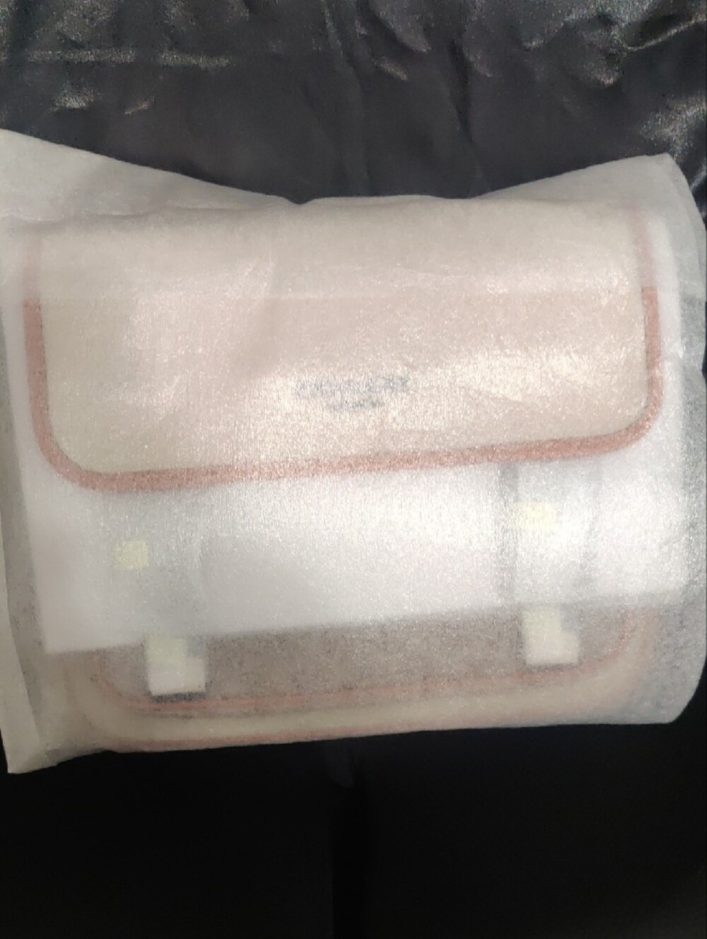 Coach Racer Messenger Cream/Orange Leather Crossbody NWT - Picture 7 of 8